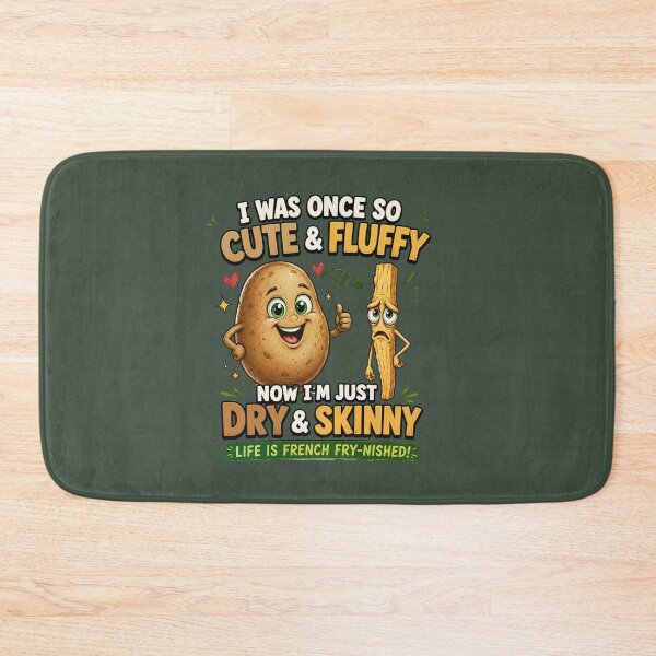 Item preview, I Was Once So Cute & Fluffy – Funny Potato to French Fry Cartoon T-Shirt designed and sold by Aimetoi.