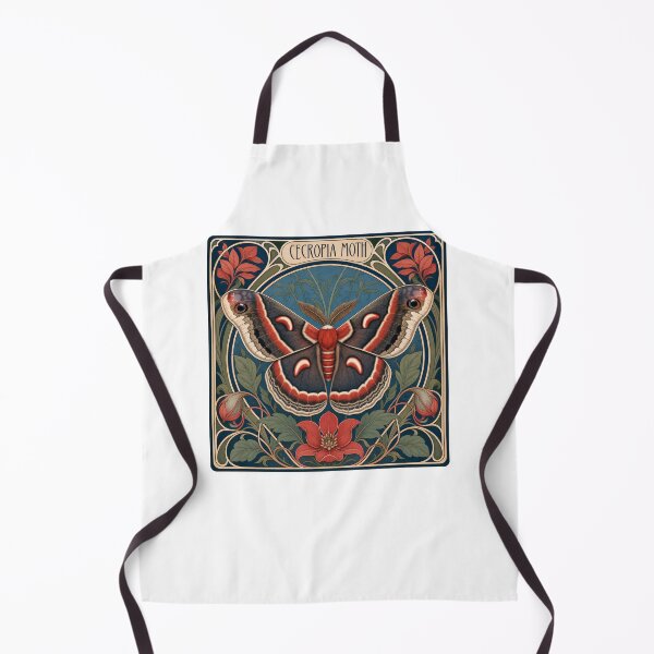 Item preview, Cecropia Moth Magnificent Art Nouveau Insect designed and sold by AntiqueImages.