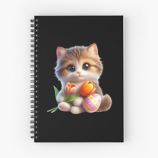 Item preview, Adorable Kitten with Tulips designed and sold by Munsonlookfor.