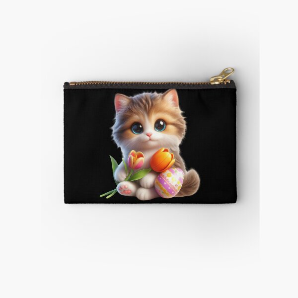 Item preview, Adorable Kitten with Tulips designed and sold by Munsonlookfor.