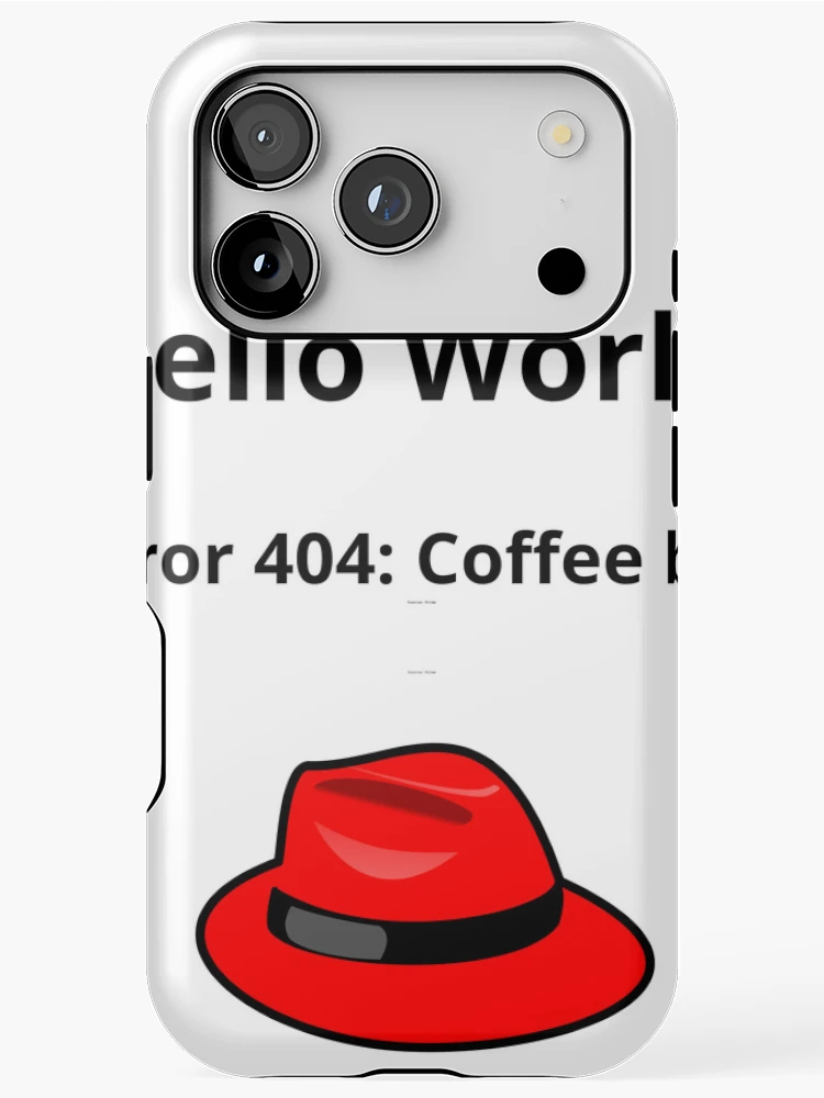 Thumbnail 1 of 4, iPhone Case, Hello World Error 404 designed and sold by SyntaxError404.