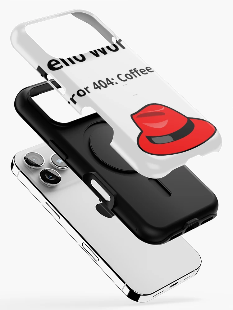 Thumbnail 2 of 4, iPhone Case, Hello World Error 404 designed and sold by SyntaxError404.