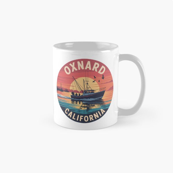 Artikelvorschau, Oxnard, Kalifornien: Sonnenuntergang auf einem Fischerboot entworfen und verkauft von CircinusStore.