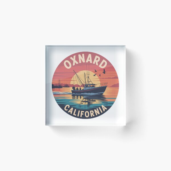 Item preview, Oxnard California: Fishing Boat Sunset designed and sold by CircinusStore.