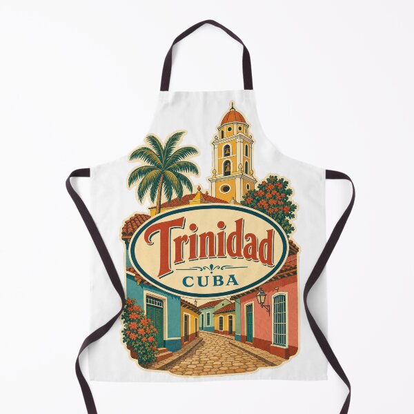 Item preview, Retro Trinidad Cuba - Vintage Travel Label Art designed and sold by VisualArtsOasis.