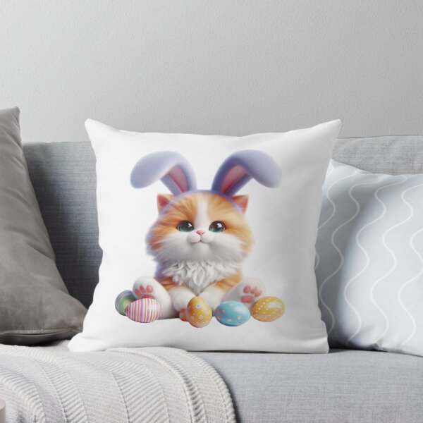 Item preview, Cute Kitten with Bunny Ears designed and sold by Munsonlookfor.