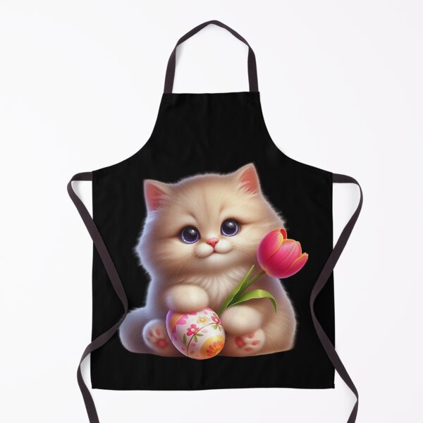 Item preview, Cute Kitten with Tulip and Egg designed and sold by Munsonlookfor.