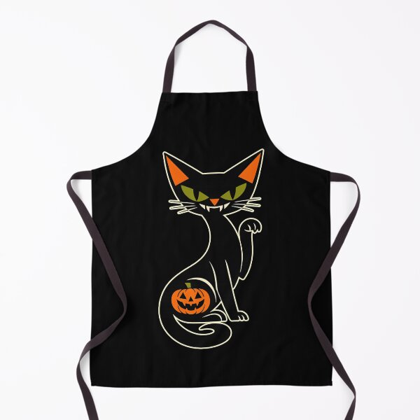 Item preview, Spooky Vampire Black Cat Pumpkin Retro Halloween Art Cat Lover Gift designed and sold by Artycom.