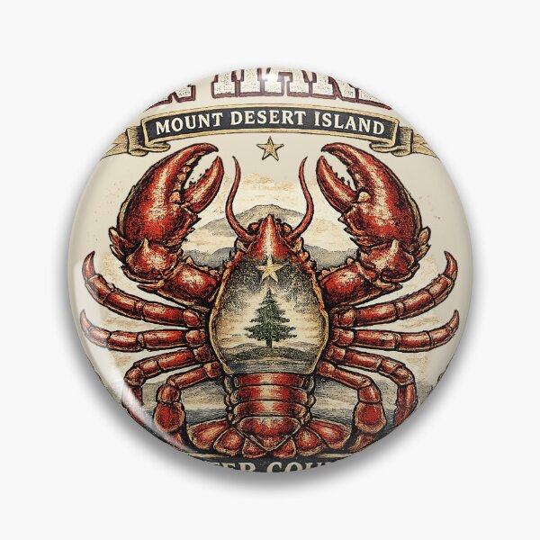 Item preview, Bar Harbor Lobster Country Vintage Design designed and sold by rygenr8.