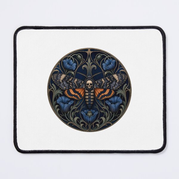 Item preview, Deaths Head Moth Skull Elegant Gothic Floral designed and sold by AntiqueImages.