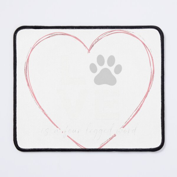 Item preview, Love is a Four Legged Word Valentine Pug Classic T-Shirt designed and sold by Aru Pxle.