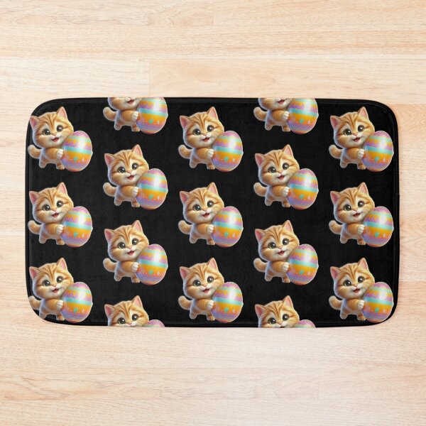 Item preview, Playful Kitten with Easter Egg designed and sold by Munsonlookfor.