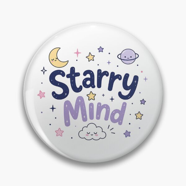 Item preview, Starry Mind Cute Space Aesthetic Typography | Kawaii Cosmic Quote Design designed and sold by Sanika arts .