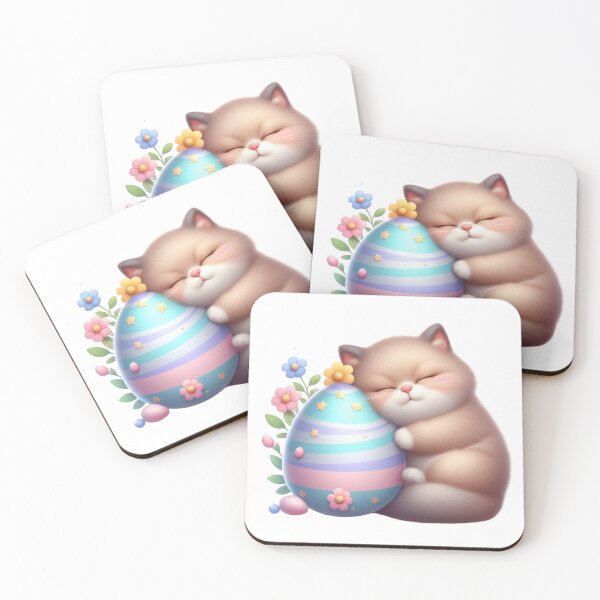 Item preview, Kitten Hugging Easter Egg designed and sold by Munsonlookfor.