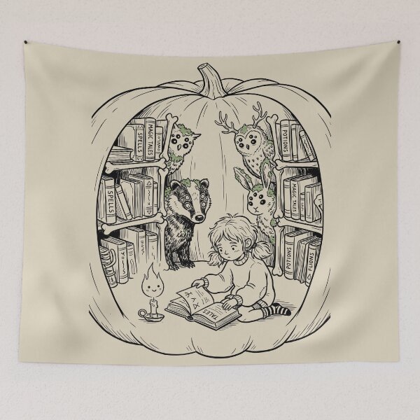 Item preview, Deep Forest Literary Sanctuary - Bookish Fantasy designed and sold by bapupa.