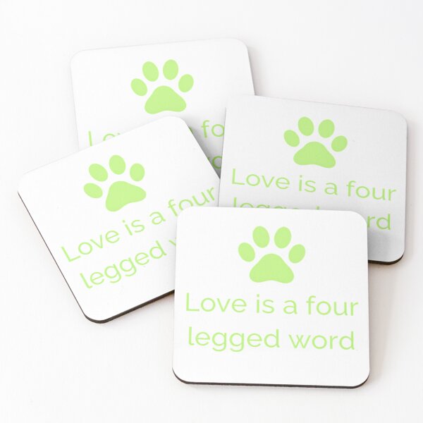 Item preview, Love Is A Four Legged Word. Funny Dog Lover Gift. Pawsome. Classic T-Shirt designed and sold by dDariaallofthat.