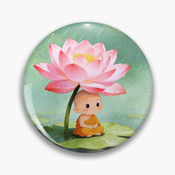 Item preview, Tiny Monk, Big Petals designed and sold by ritusdesigns.