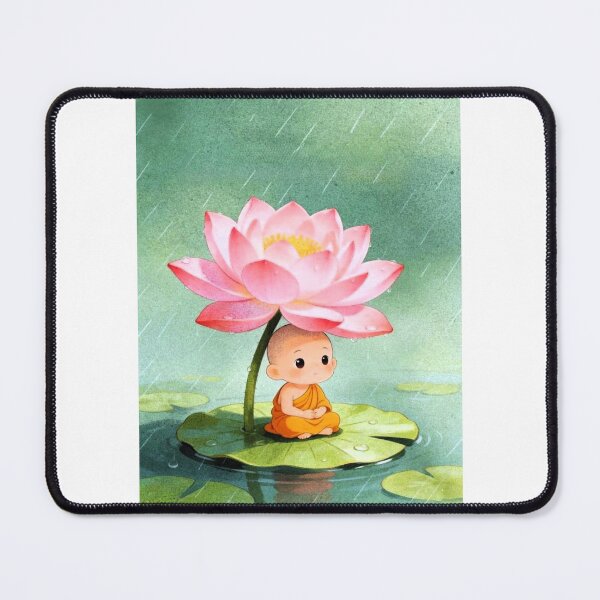 Item preview, Tiny Monk, Big Petals designed and sold by ritusdesigns.