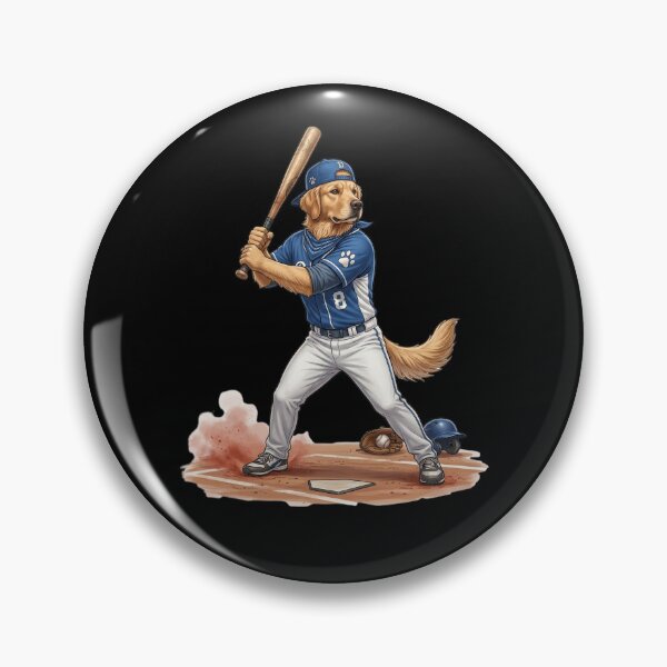 Item preview, Cool dog plays baseball. designed and sold by ReneMM.