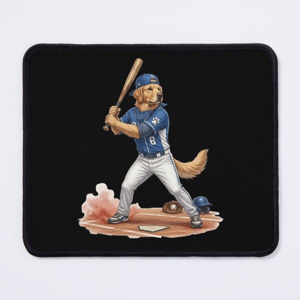 Item preview, Cool dog plays baseball. designed and sold by ReneMM.