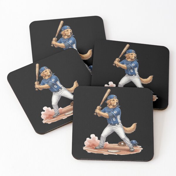 Item preview, Cool dog plays baseball. designed and sold by ReneMM.