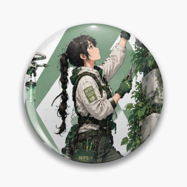 Item preview, Neo Tokyo Files 007 – Sky Gardener | Eco Cyberpunk Anime Techwear designed and sold by Noro Art .