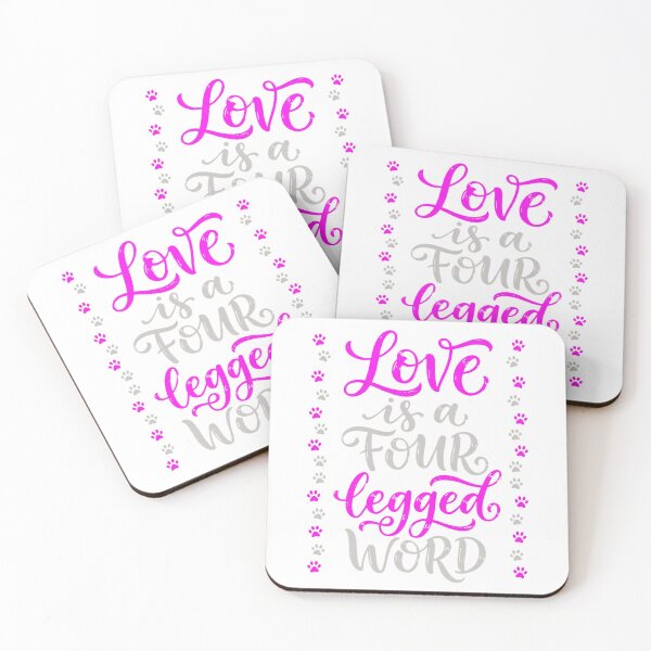 Item preview, Love Is A Four Legged Word, Quotes For Dog Oversized T-Shirt designed and sold by Voila-creative.