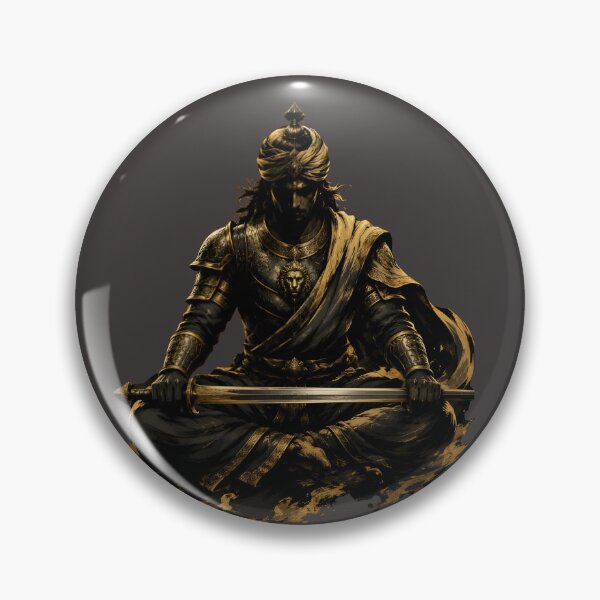 Item preview, Bronze Armor Samurai Warrior Meditation Art designed and sold by RoyalEarthstore.