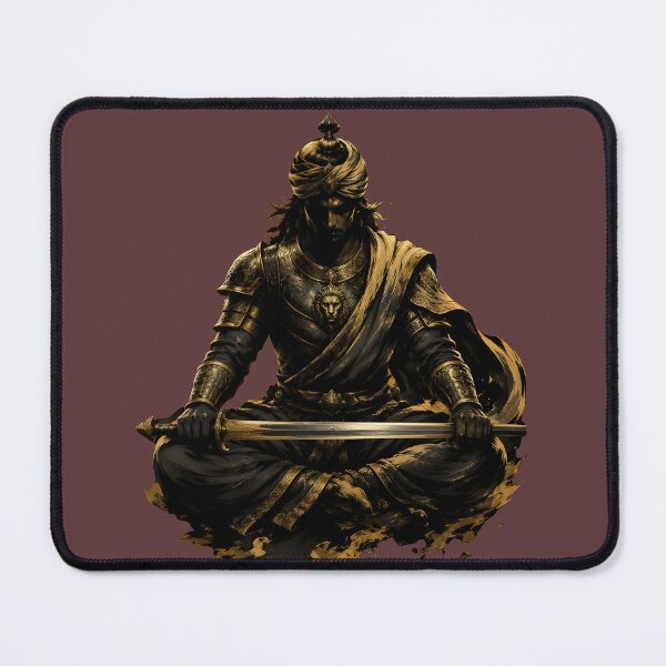 Item preview, Bronze Armor Samurai Warrior Meditation Art designed and sold by RoyalEarthstore.