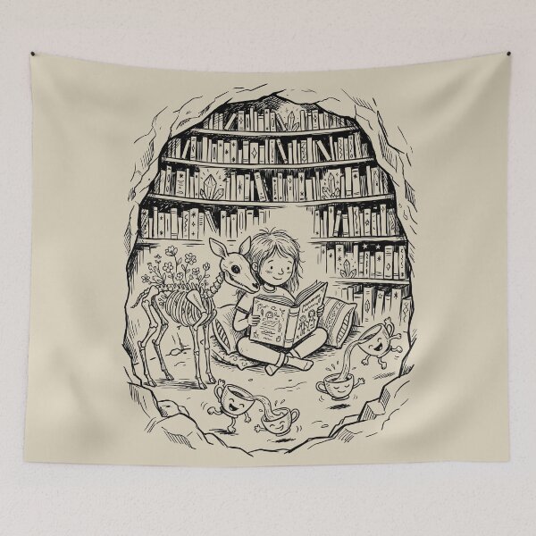 Item preview, Keeper of Haunted Folklore - Bookish Fantasy designed and sold by bapupa.