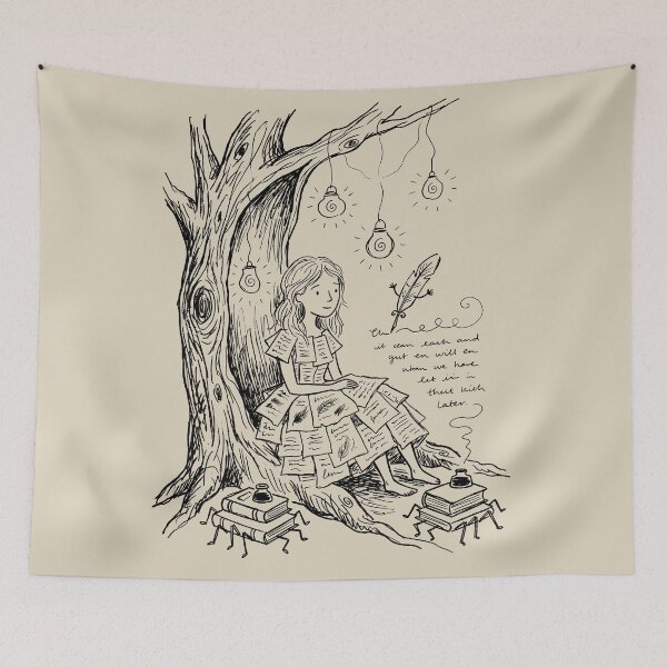 Item preview, Scholar of the Living Spines - Bookish Fantasy designed and sold by bapupa.