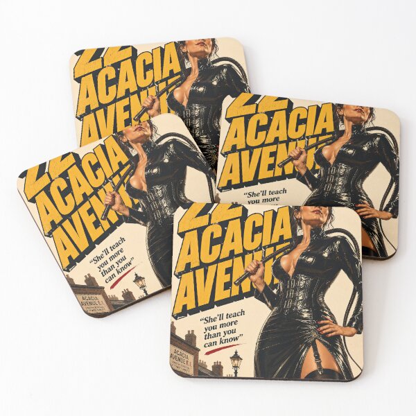 Item preview, 22 Acacia Avenue - Retro 80s Metal Inspired Vintage Design designed and sold by obstinator.