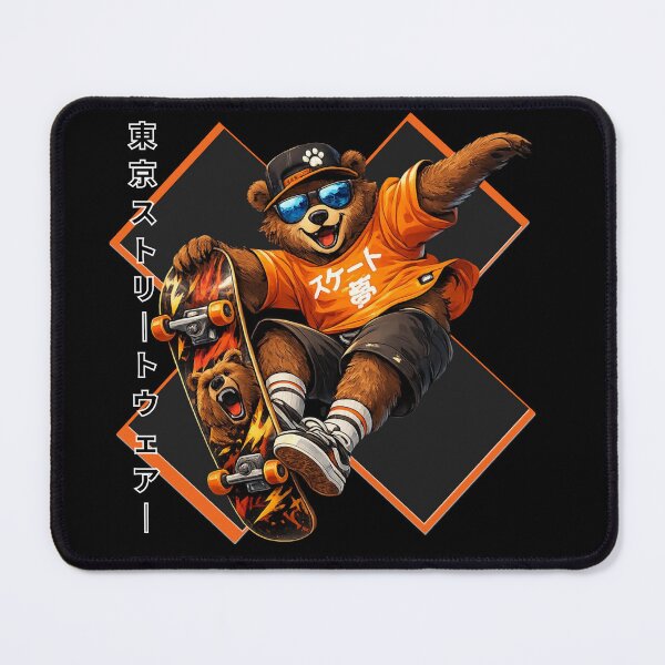 Item preview, Cool Tokyo Skater Bear Japanese Streetwear Aesthetic designed and sold by W&RParadise.