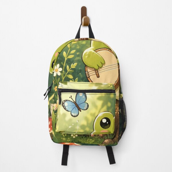 Item preview, Cute Frog Playing Banjo Wall Art | Kawaii Frog Music Illustration | Woodland Animal Art | Cottagecore Nursery Decor | Frog Lover Gift designed and sold by AbstractAuraArt.