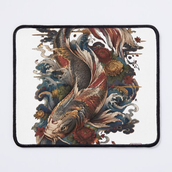 Item preview, Japanese Koi Fish – Ukiyo-e Style Art designed and sold by kaxymax.