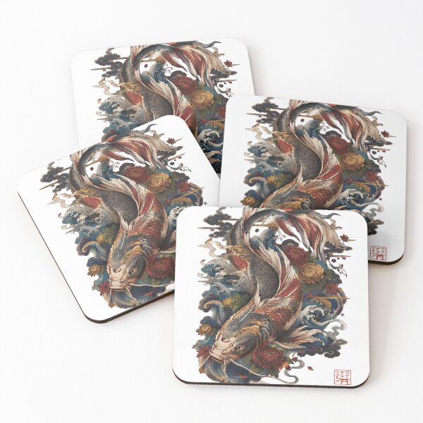 Item preview, Japanese Koi Fish – Ukiyo-e Style Art designed and sold by kaxymax.