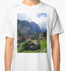 Quaint Swiss Alps town Classic T-Shirt
