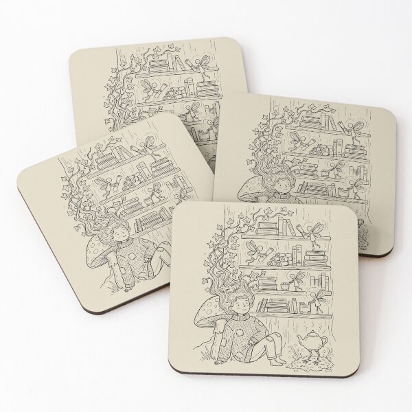 Item preview, Whispering Library of the Woods - Bookish Fantasy designed and sold by bapupa.