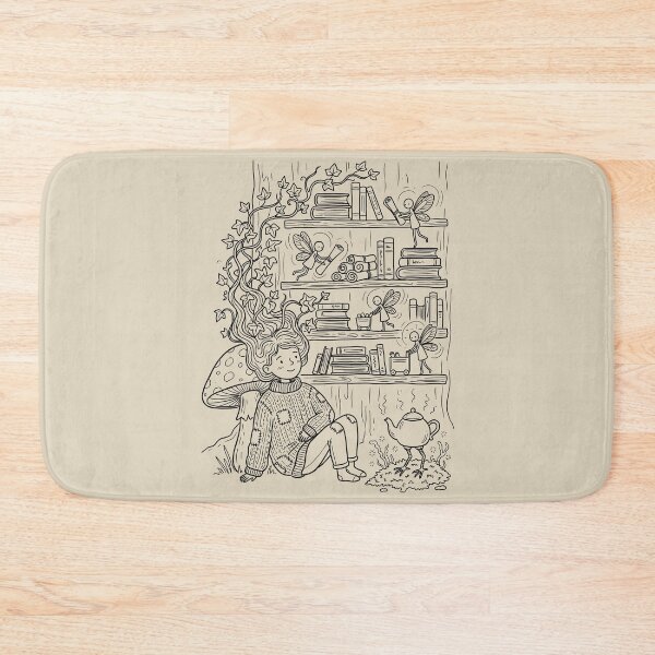 Item preview, Whispering Library of the Woods - Bookish Fantasy designed and sold by bapupa.