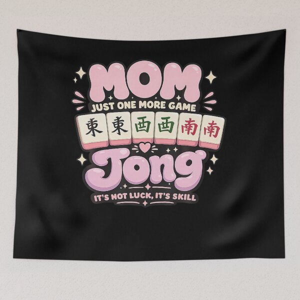 Item preview, Mom Jong Mahjong Momjong Funny Mahjong Players  designed and sold by Apparel-Vortex.