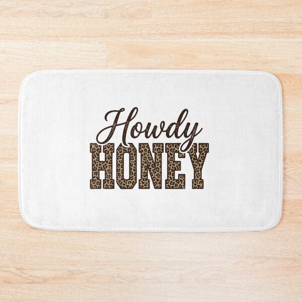 Item preview, Howdy Honey Leopard Print Western Typography Design for Country Girl Style designed and sold by raedattia.