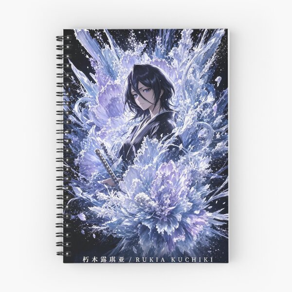 Item preview, Rukia | Frost Blossom Sword Maiden | Ethereal Ice Warrior | Japanese Fantasy Art Print designed and sold by Dyan4.