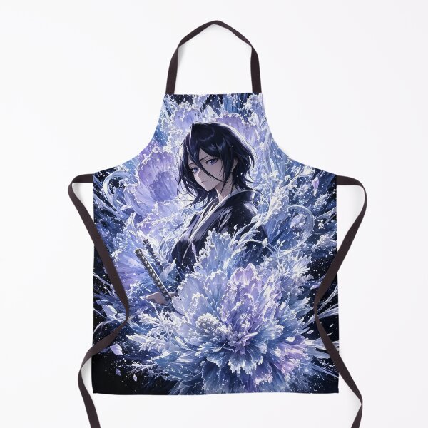Item preview, Rukia | Frost Blossom Sword Maiden | Ethereal Ice Warrior | Japanese Fantasy Art Print designed and sold by Dyan4.