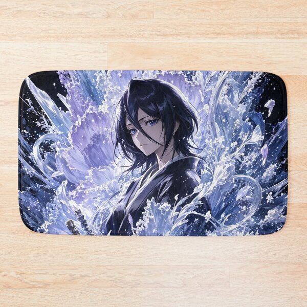 Item preview, Rukia | Frost Blossom Sword Maiden | Ethereal Ice Warrior | Japanese Fantasy Art Print designed and sold by Dyan4.