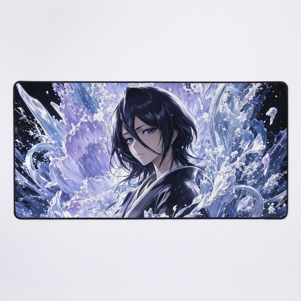 Artikelvorschau, Rukia | Frostblüten-Schwertmaid | Ätherische Eiskriegerin | Japanischer Fantasy-Kunstdruck entworfen und verkauft von Dyan4.