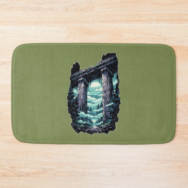 Item preview, Neon Retro Anime Abandoned Highway Overpass designed and sold by KungPowUnicorn.