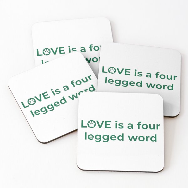 Item preview, Love Is A Four Legged Word. Funny Dog Lover Design. Pawsome. Classic T-Shirt designed and sold by Juvestore24.