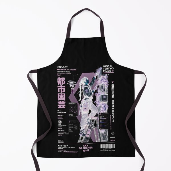 Item preview, Neo Tokyo Files 007 Negative – Sky Gardener | Eco Cyberpunk Anime Techwear designed and sold by Noro Art .
