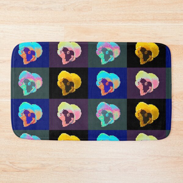 Item preview, Vaporwave 8-Bit Pixel Pansy Grid Sticker | Pop Art Pixelated Flower Decal | Retro Synthwave Gamer Pansy Vinyl Sticker | Aesthetic Cyber Floral Decal designed and sold by SergioMiklos.