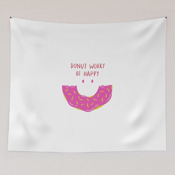 Item preview, Donut Worry Be Happy designed and sold by SquareSign.